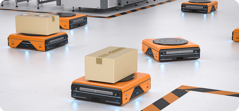 2. Autonomous Mobile Robots (AMRs) for Picking and Transport